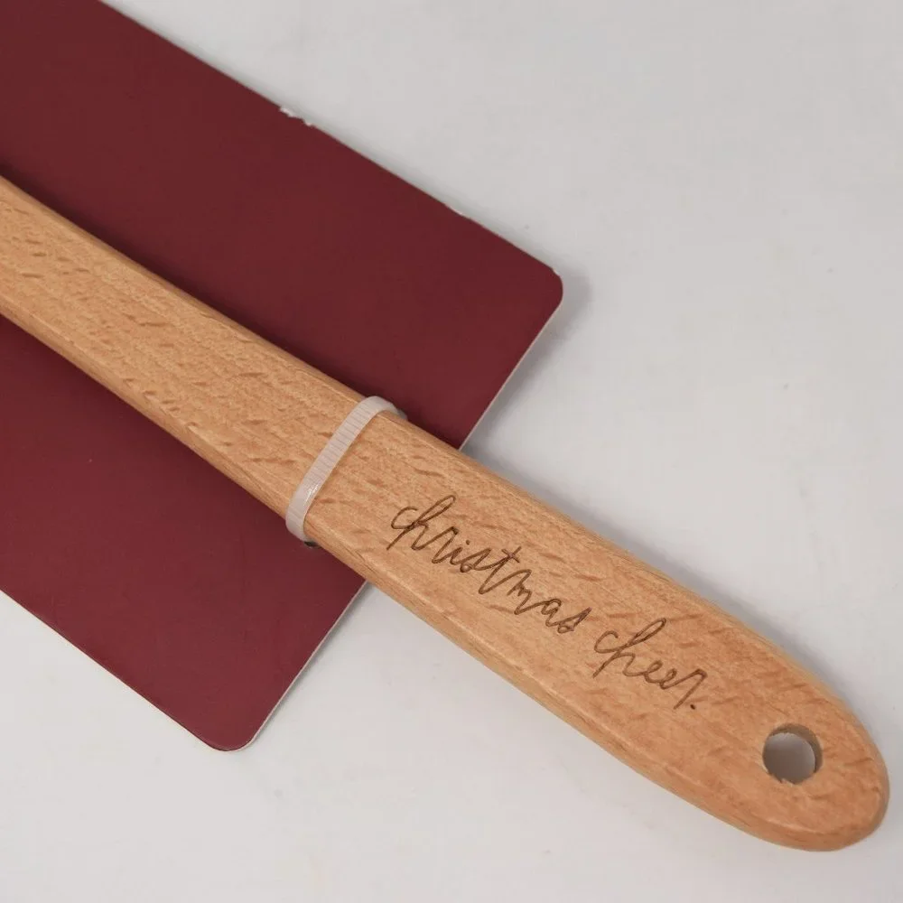 Rae Dunn Fa La La Spatula Bakeware Baking Green Christmas Cheer New Meal Prep